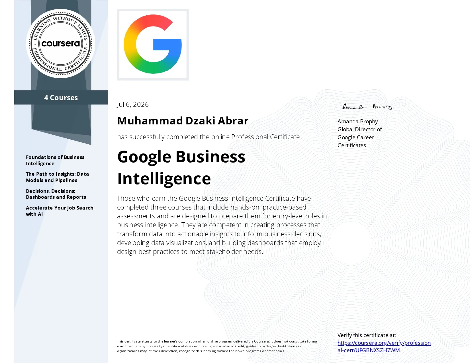 Google Business Intelligence